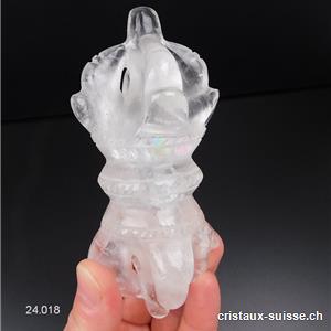 Dorje - Vajra Cristal de Roche d'Himalaya 11,5 cm/192 grammes. RARETÉ