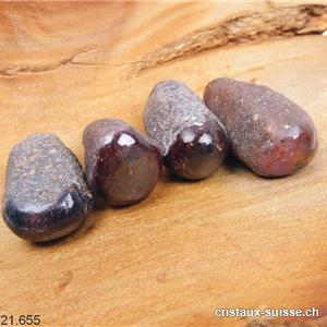 Saphir brut - Corindon noir-bleu-violet-rouge 3 cm