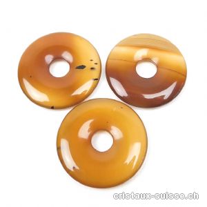 Agate brune Donut 3 cm