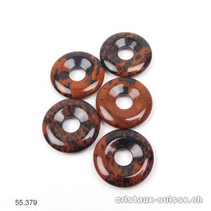 Obsidienne acajou Donut 1,7-1,8 cm