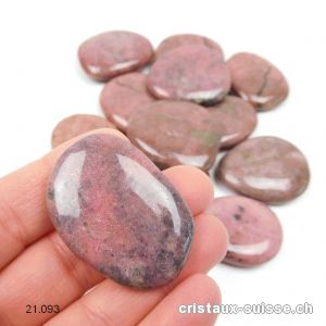 Rhodonite 4 cm, plate. Taille L - XL