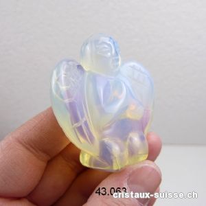 Ange Opaline - Opalite 5 x 5 x 2 cm. Ange à genoux