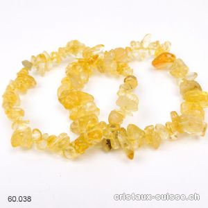 Bracelet Quartz Lemon Splitter, élastique 17,5 - 18 cm. Offre Spéciale