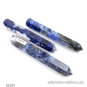 Bâton de massage Sodalite 9,5 - 10 cm, hexagonal