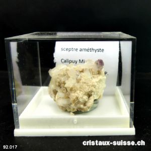 Quartz Améthyste Sceptre du Pérou. Pièce unique