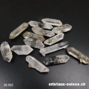 Cristal de roche biterminé brut 3,5 à 5 cm/6 - 8 grammes