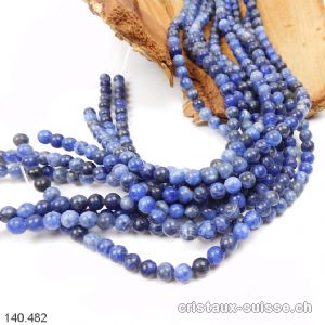 Rang Sodalite 6-6,5 mm / 37,5 cm, env. 62 boules