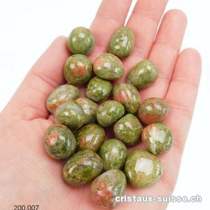 Unakite, pierres roulées S. Lot 100 Gr. 