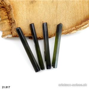 Tourmaline verte, bâton fin cristallisé, env. 2 à 3 cm