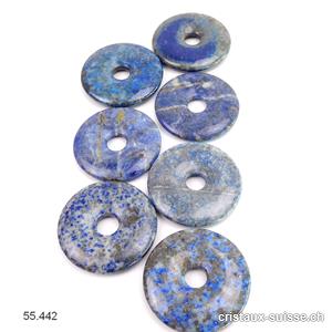 Lapis-lazuli, donut 3,5 cm. Qual. B. Offre Spéciale