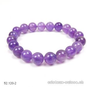 Bracelet Améthyste 10 mm / 20 cm