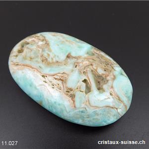 Aragonite - Calcite bleue d'Afghanistan, galet. Pièce unique 118 gr.