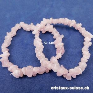 Bracelet Quartz rose 16,5 - 17 cm. Taille S. OFFRE SPECIALE