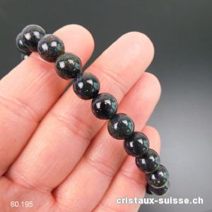 Bracelet Opale Andamooka 8,5 mm / 18,5 cm. Pièce unique