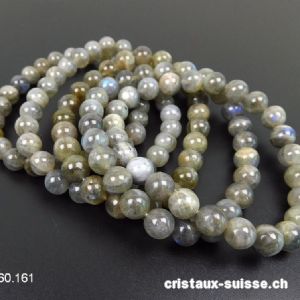 Bracelet Labradorite 7,5 - 8  mm / 19,5 - 20 cm