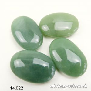 Aventurine verte, pierre anti-stress arrondie 4,5 x 3 cm