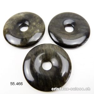 Obsidienne dorée, donut 4 cm