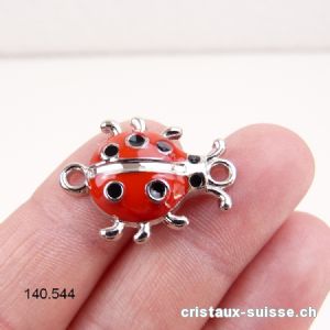 Intercalaire Coccinelle métal 2,5 x 2 cm avec 2 oeillets. OFFRE SPECIALE