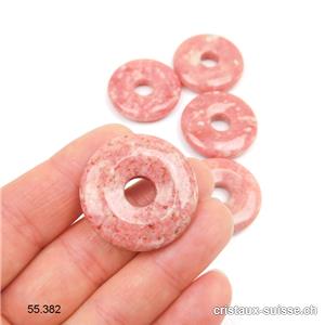 Thulite de Norvège - Zoïsite rose, Donut 3 cm