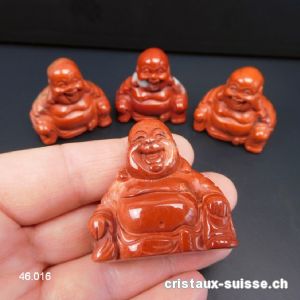 Bouddha Jaspe rouge 3,5 x 3,5 cm