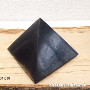 Pyramide Schungite 10 cm x haut. 6,5 cm, 550 à 600 grammes