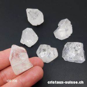 Apophyllite cristal, H. 2 à 2,5 cm / 9 à 11 grammes