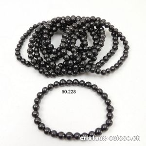 Bracelet Schungite 6 mm / 18,5 - 19 cm