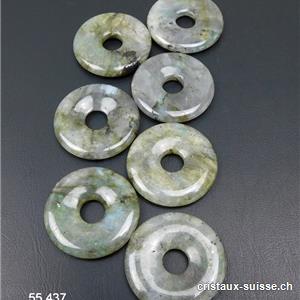 Labradorite claire, donut 3 cm. OFFRE SPECIALE