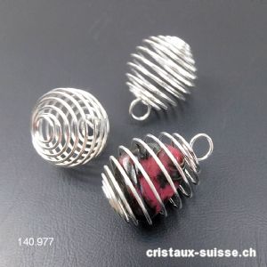 1 Spirale en métal pour pierre 2 à 3 cm. Taille M