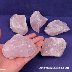 Quartz rose brut Madagascar 230 à 280 grammes