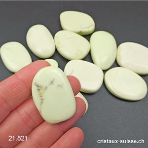 Chrysoprase Lemon - Magnésite Citron 3,8 à 4,2 cm. Taille L-XL