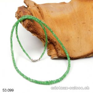 Collier Grenat Tsavorite facetté 2 à 4 mm / 45 cm