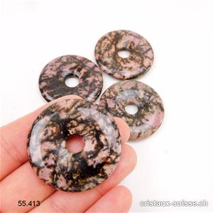 Rhodonite, donut 4 cm