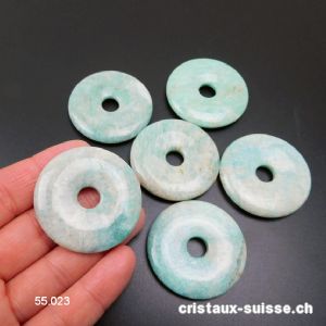 Amazonite de Russie, donut 4 cm. OFFRE SPECIALE