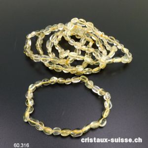 Bracelet Quartz Lemon 7 - 9 mm, élastique 19 cm