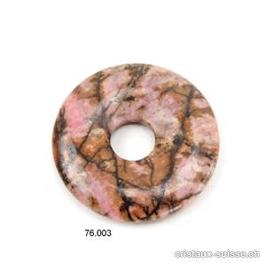 Rhodonite, donut 3 cm. OFFRE SPECIALE