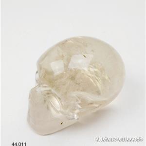 Crâne Citrine claire du Brésil 6,5 cm. Pièce unique 189 grammes