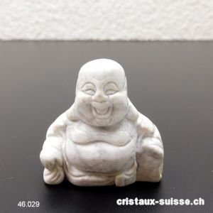 Bouddha Magnésite - Howlite 3,7 x 3,7 cm