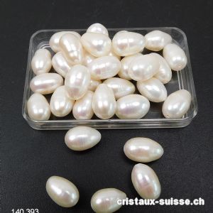 Perle d'eau douce blanc-crème 5 - 7 mm x 5 mm