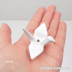 Porte-encens Oiseau mini, blanc