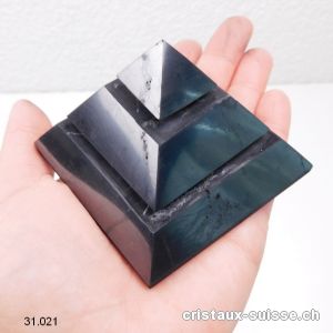 Pyramide Schungite SAQQARAH 7 cm x haut. 5,5 cm. OFFRE SPECIALE