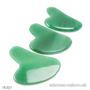 Aile d'ange de Massage en Aventurine verte 7,5 - 8 cm