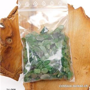 100 grammes Néphrite Jade, granulés 5 - 10 mm