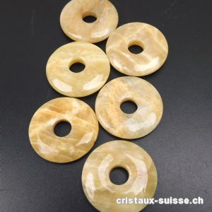 Pierre de Lune beige, Donut 3 cm. OFFRE SPECIALE