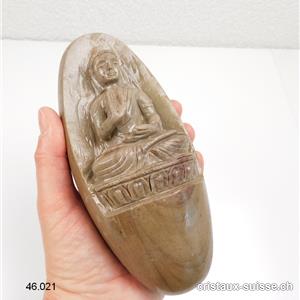Lingam - Bouddha gravé Shiva Lingham 16 cm. Pièce unique 1'049 grammes