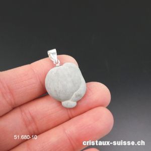 Pendentif Fairy stone MATERNITÉ avec boucle argent 925. Pièce unique