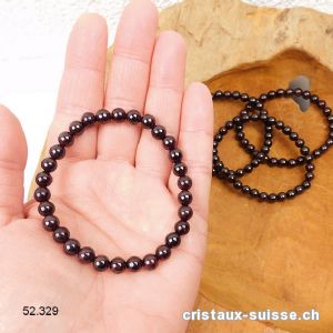 Bracelet Grenat Almandin 6 - 6,5 mm / 18 cm. Qual. A