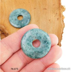 Apatite bleue claire, donut 3 cm