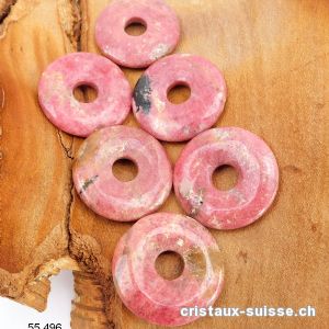 Rhodonite rose, Donut 3 cm