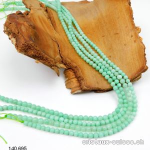 Rang Chrysoprase 4 - 5 mm / 40,5 cm, env. 90 boules. Qual. A